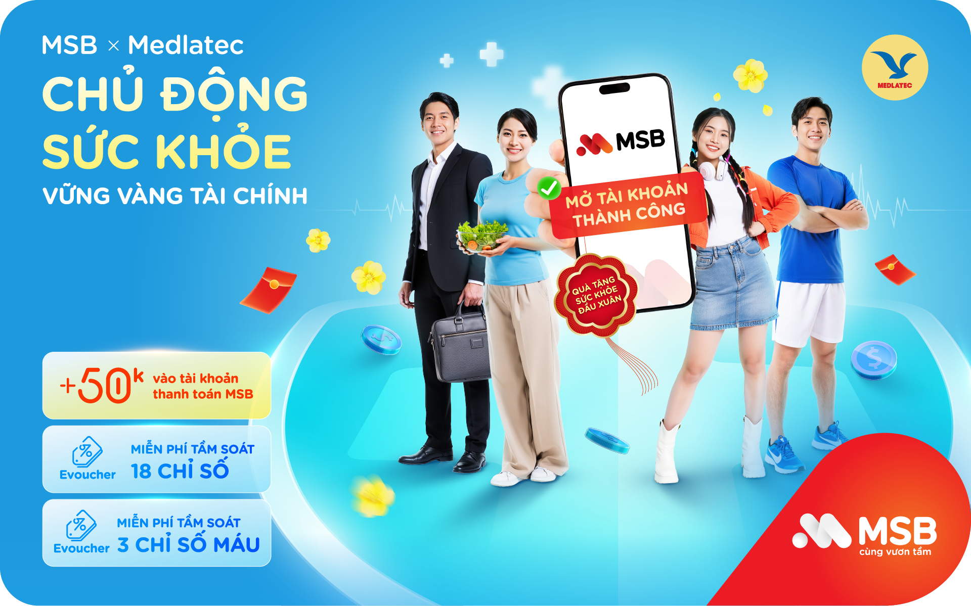 ĐÓN XUÂN BÍNH NGỌ AN TÂM – KHỞI ĐẦU NĂM MỚI KHỎE MẠNH CÙNG MSB & MEDLATEC